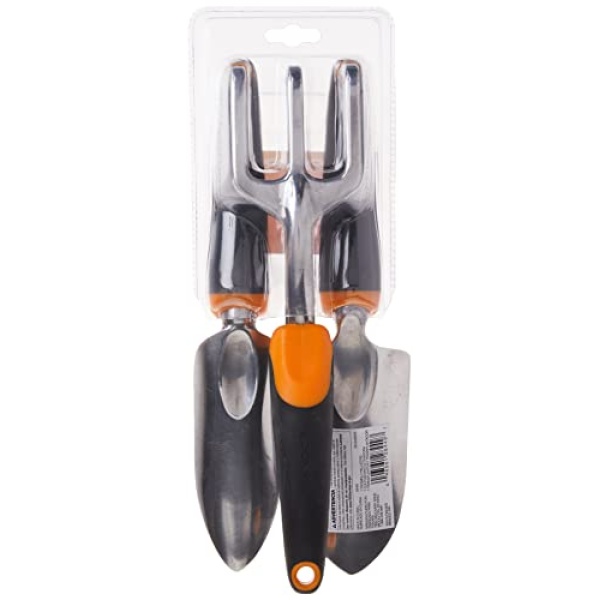 Fiskars 384490-1001 Ergo Garden Tool Set, Regular Package, Black/Orange - Image 2