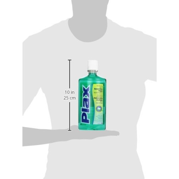 Plax Advanced PreBrushing Dental Rinse, Soft Mint, 24 Ounce - Image 3