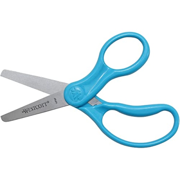 Westcott Right- & Left-Handed Scissors For Kids, 5’’ Blunt Safety Scissors, Assorted, 12 Pack (13140) - Image 4