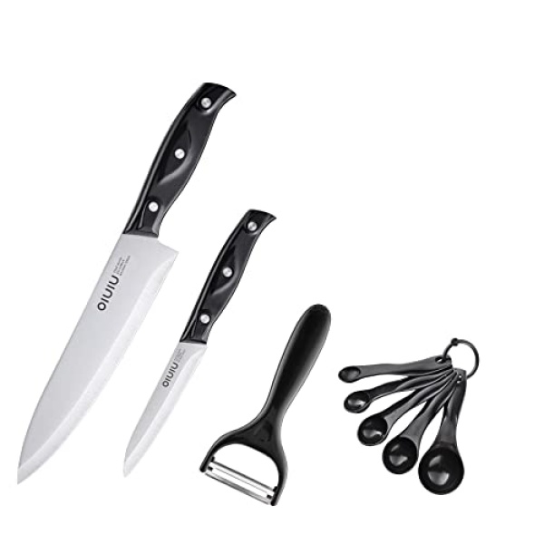 OLULU Chef Knife, 8 PCS Kitchen Knife, Preium Stainless Steel knife set, Chef Knife Set With Accessories