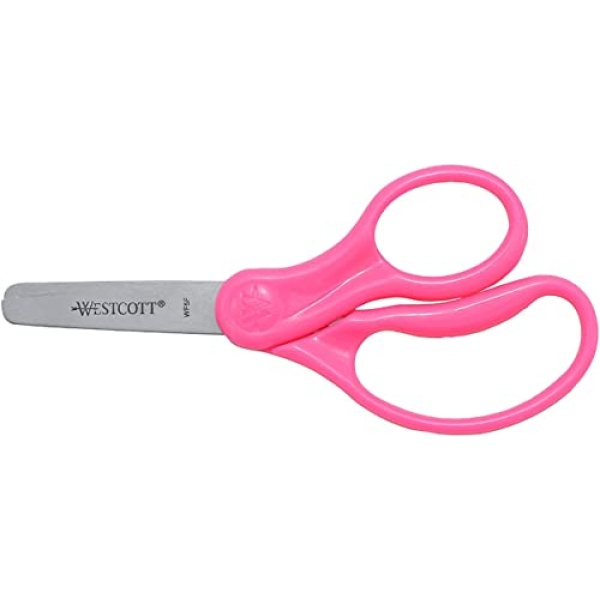 Westcott Right- & Left-Handed Scissors For Kids, 5’’ Blunt Safety Scissors, Assorted, 12 Pack (13140) - Image 3