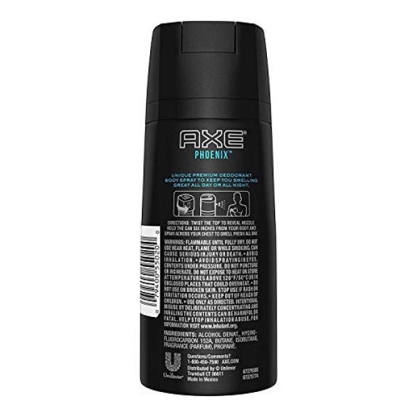 AXE Body Spray for Men - Phoenix - 4 oz - 2 pk - Image 3