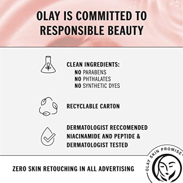 Olay Regenerist Niacinamide + Peptide 24 Hydrating Face Moisturizer with Vitamin B3 for Stronger Skin Barrier 1.7 oz, includes Whip Travel Size for Dry Skin - Image 2