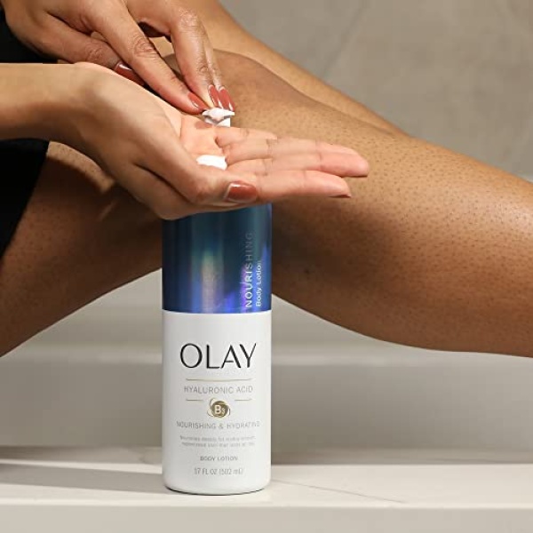 Olay Nourishing & Hydrating Body Lotion for Women with Hyaluronic Acid 17 fl oz Pump Pack of 4 - Image 5