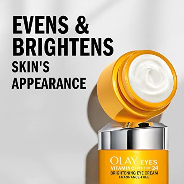 Olay Vitamin C + Peptide 24 Eye Cream, Fragrance-Free, 0.5 oz + Whip Face Moisturizer Travel/Trial Size Gift Set - Image 6