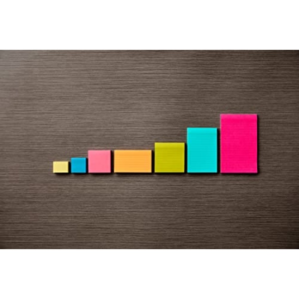 Post-it Notes, 3 in x 5 in, 5 Pads, America #1 Favorite Sticky Notes, Cape Town Collection, Bright Colors (Magenta, Pink, Blue, Green), Clean Removal, Recyclable (655-5PK) - Image 4