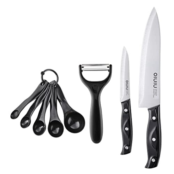 OLULU Chef Knife, 8 PCS Kitchen Knife, Preium Stainless Steel knife set, Chef Knife Set With Accessories - Image 7