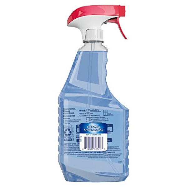 Windex Ammonia-Free Glass Cleaner, Crystal Rain Scent, Spray Bottle, 32 fl oz - Image 6