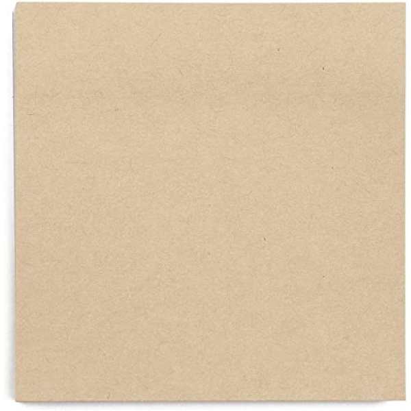 6 Pack Kraft Paper Sticky Notes, Self-Adhesive Memo Notepad Set, 100 Sheets Per Pad (3 x 3 in) - Image 3