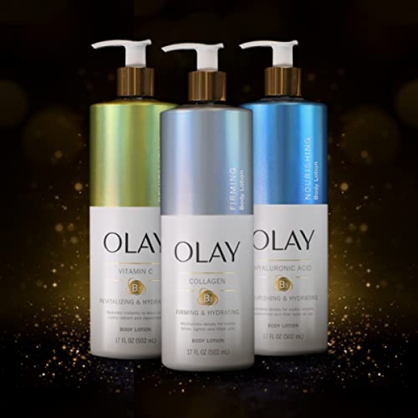 Olay Nourishing & Hydrating Body Lotion for Women with Hyaluronic Acid 17 fl oz Pump Pack of 4 - Image 2