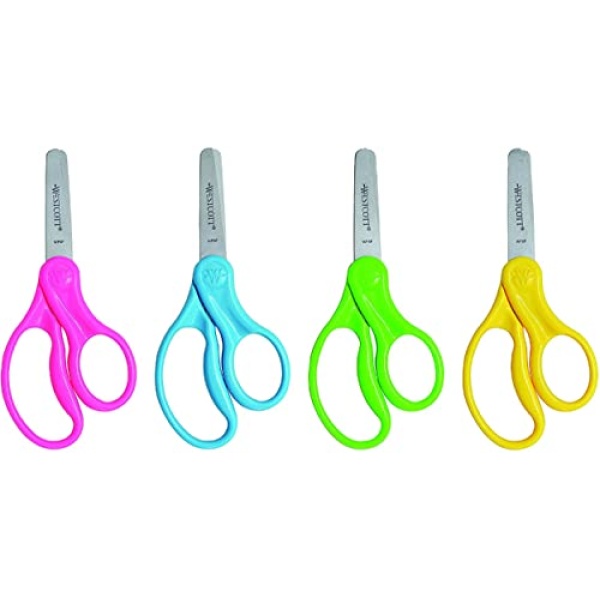 Westcott Right- & Left-Handed Scissors For Kids, 5’’ Blunt Safety Scissors, Assorted, 12 Pack (13140) - Image 5