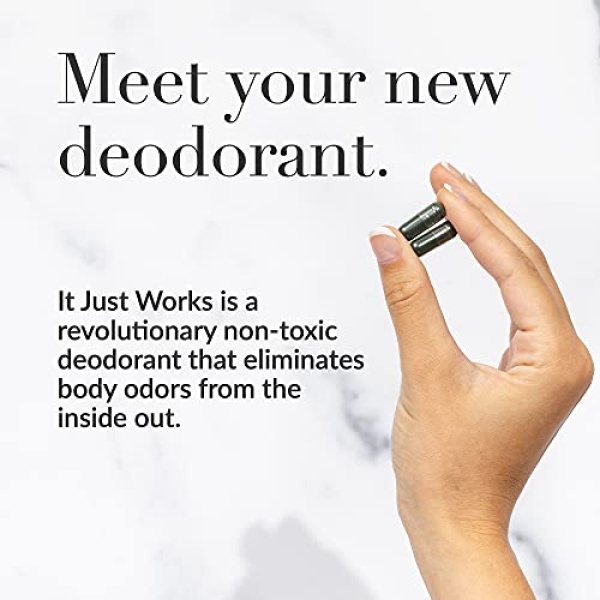 It Just Works All Natural Full Body Deodorizing Supplement for Underarms and Private Parts | Vegan & Organic Deodorant That Works from The Inside Out (30 Count) - Image 6