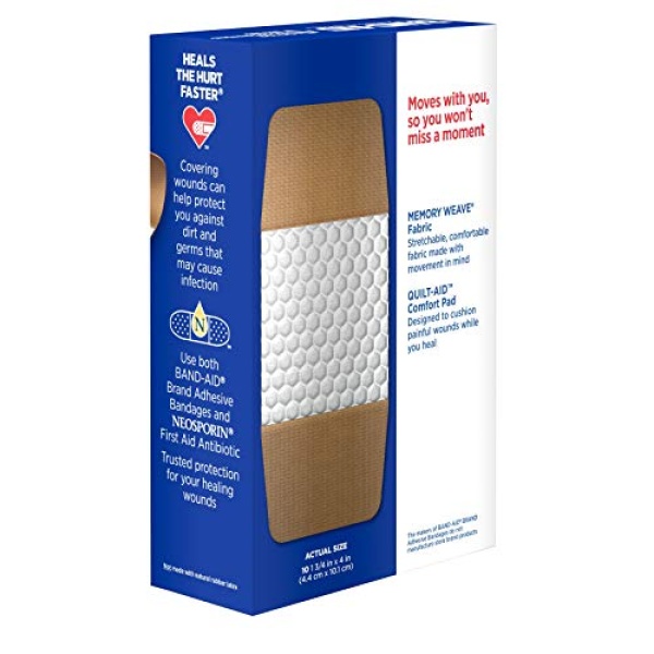 BAND-AID Flexible Fabric Bandages, Extra Large 10 ea - Image 4