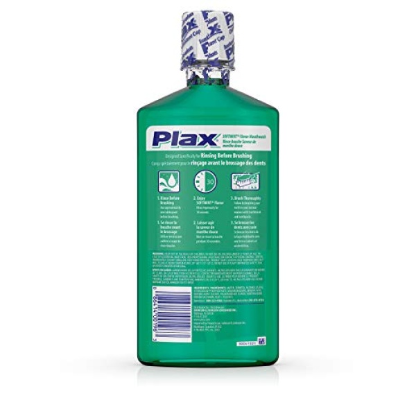 Plax Advanced PreBrushing Dental Rinse, Soft Mint, 24 Ounce - Image 7