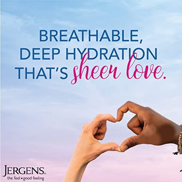 Jergens Cloud Creme Breathable Body Lotion, Fast-Absorbing Hydrating Moisturizer, Paraben-Free, with Hyaluronic Complex, Non-Greasy Application, 13 oz - Image 8