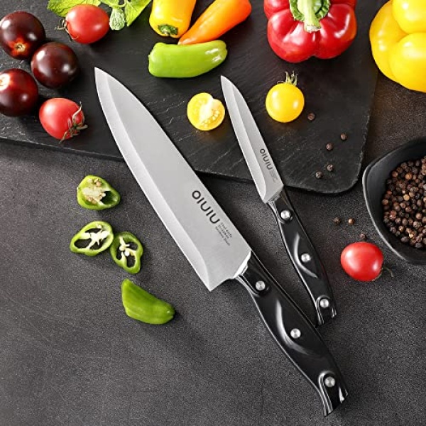 OLULU Chef Knife, 8 PCS Kitchen Knife, Preium Stainless Steel knife set, Chef Knife Set With Accessories - Image 4