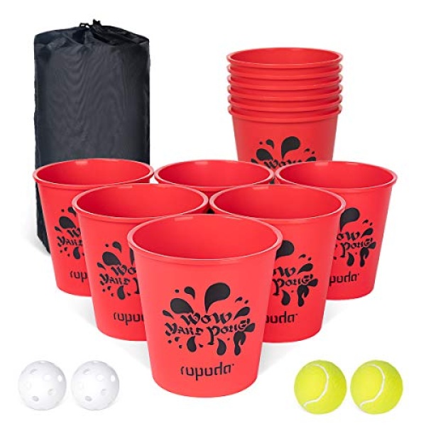 ropoda Yard Pong - Giant Yard Games Set Outdoor for The Beach, Camping, Lawn and Backyard