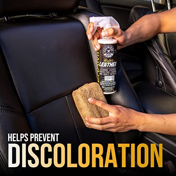 Chemical Guys SPI22916 HydroLeather Ceramic Leather Protective Coating for Car Interiors, Furniture, Apparel, Boots, and More (Works on Natural, Synthetic, Pleather, Faux Leather and More) (16 fl oz) - Image 8