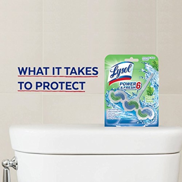 Lysol Power & Fresh 6 Automatic Toilet Bowl Cleaner, Forest Rain, 1 ct - Image 2