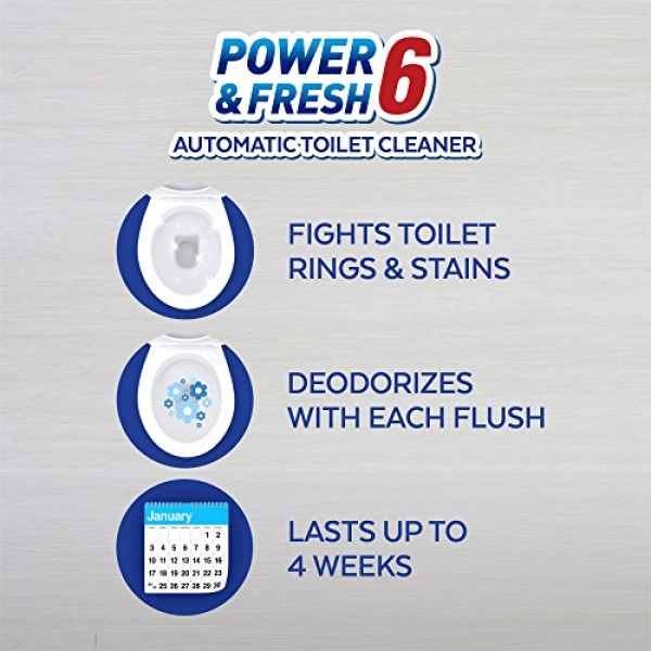 Lysol Power & Fresh 6 Automatic Toilet Bowl Cleaner, Forest Rain, 1 ct - Image 5