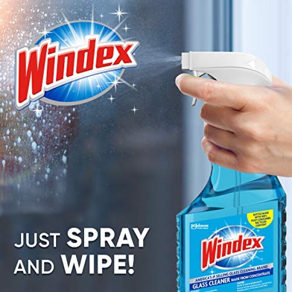 Windex Glass Cleaner Concentrate, Two 2.9 Ounce Concentrated Refill Bottles - Image 4