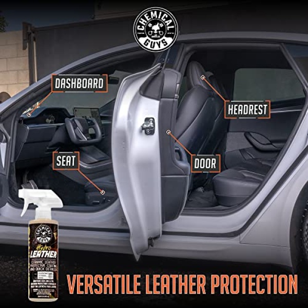 Chemical Guys SPI22916 HydroLeather Ceramic Leather Protective Coating for Car Interiors, Furniture, Apparel, Boots, and More (Works on Natural, Synthetic, Pleather, Faux Leather and More) (16 fl oz) - Image 6