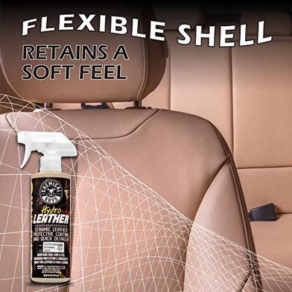 Chemical Guys SPI22916 HydroLeather Ceramic Leather Protective Coating for Car Interiors, Furniture, Apparel, Boots, and More (Works on Natural, Synthetic, Pleather, Faux Leather and More) (16 fl oz) - Image 4