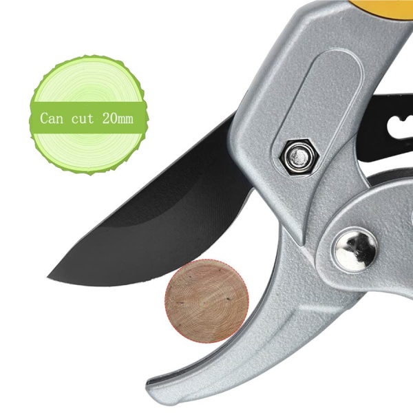 Premium Bypass Pruning Shears,Garden clippers, Gardening scissors,ratchet pruners shears, for orchard,tree, floral, live plants, arthritis weak hand gardening tools (Modern) - Image 5