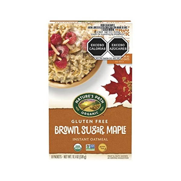 Nature's Path Organic Gluten Free Brown Sugar Maple Instant Oatmeal, 8 Packets, Non-GMO, 31g Whole Grains, 4g Plant Based Protein , 11.3 Ounce - Image 7