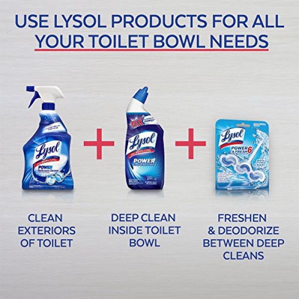 Lysol Power & Fresh 6 Automatic Toilet Bowl Cleaner, Forest Rain, 1 ct - Image 3