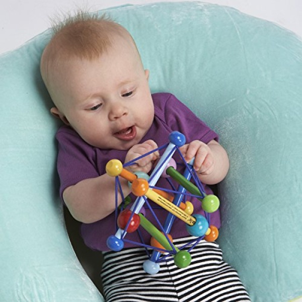 Manhattan Toy Skwish Color Burst Rattle and Teether Grasping Activity Toy - Image 2