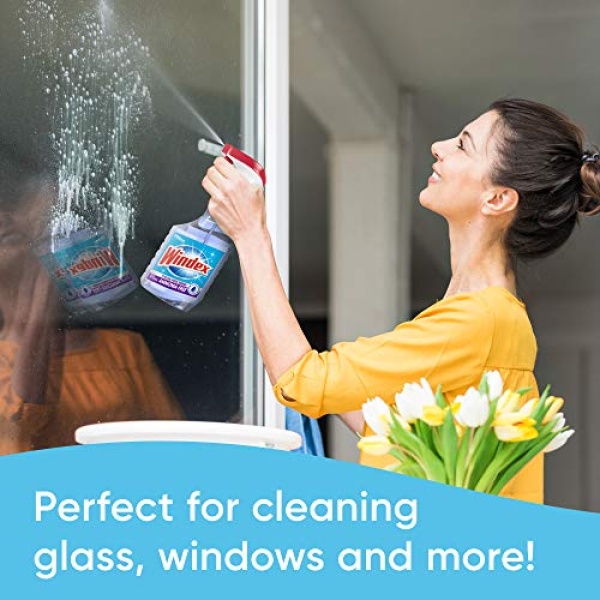 Windex Ammonia-Free Glass Cleaner, Crystal Rain Scent, Spray Bottle, 32 fl oz - Image 5