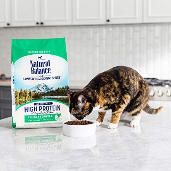 Natural Balance Limited Ingredient Diet Chicken| High Protein Adult Grain-Free Dry Cat Food | 5-lb. Bag - Image 7