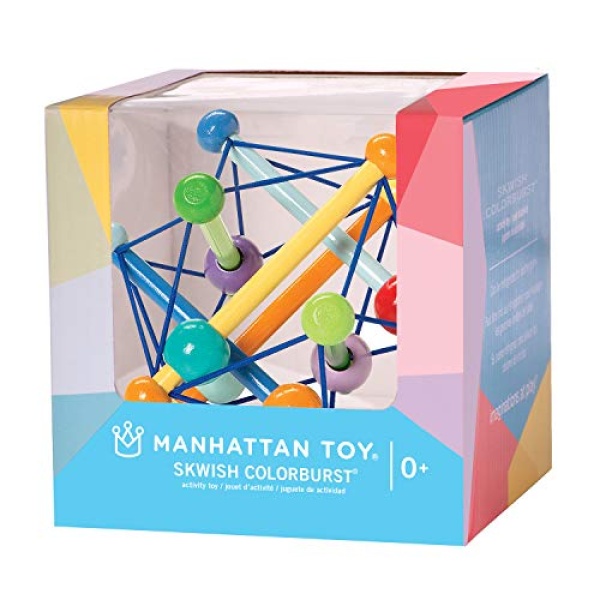 Manhattan Toy Skwish Color Burst Rattle and Teether Grasping Activity Toy - Image 5