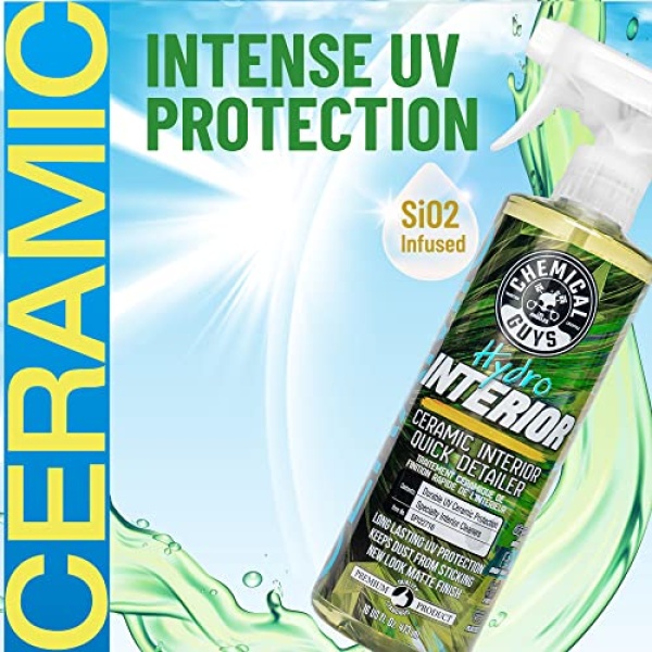 Chemical Guys SPI22716 HydroInterior SiO2 Ceramic Interior Quick Detailer and Protectant for Interiors, Furniture, Apparel, and More (Works on Plastic, Vinyl, Imitation Leather, and More), 16 fl oz - Image 2