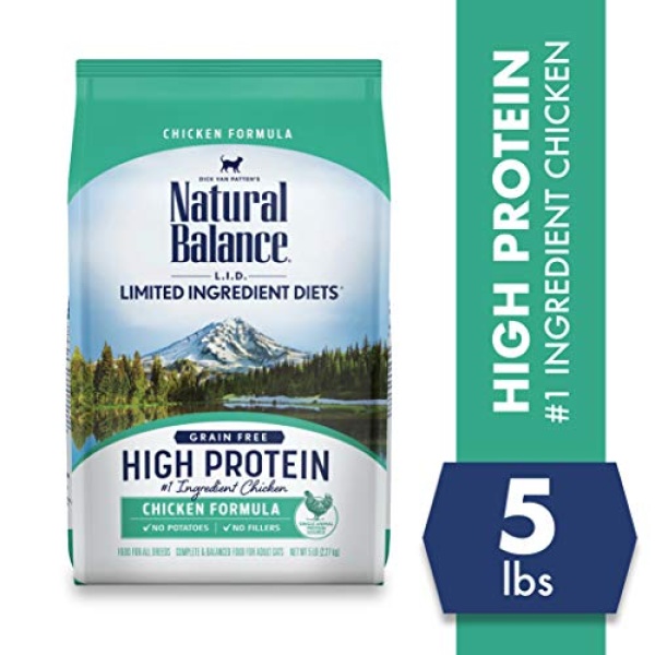 Natural Balance Limited Ingredient Diet Chicken| High Protein Adult Grain-Free Dry Cat Food | 5-lb. Bag - Image 10