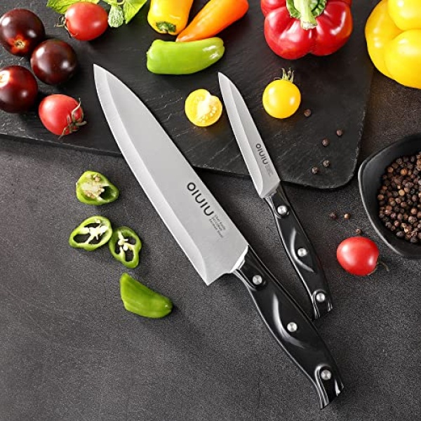 OLULU Chef Knife, 8 PCS Kitchen Knife, Preium Stainless Steel knife set, Chef Knife Set With Accessories - Image 6