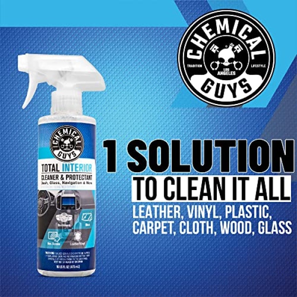 Chemical Guys SPI2201602 Total Interior Cleaner and Protectant, Safe for Cars, Trucks, SUVs, Jeeps, Motorcycles, RVs & More, 16 fl oz, (2 Pack) - Image 3