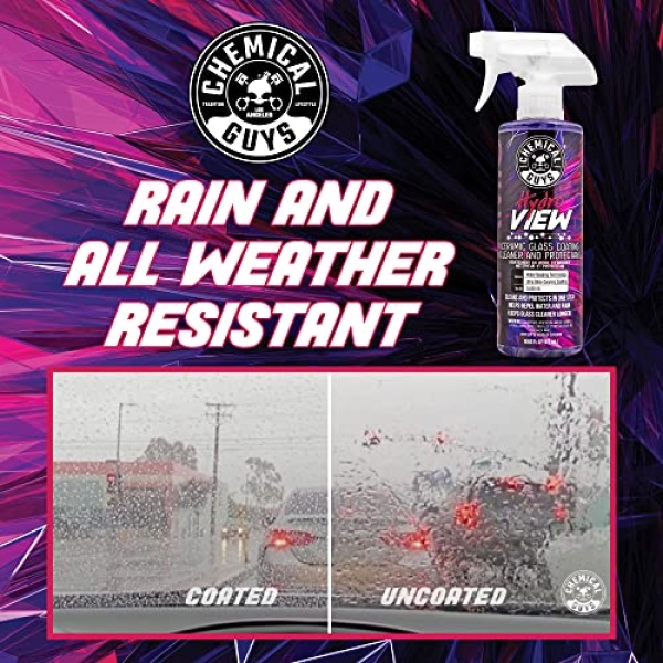 Chemical Guys CLD30116 HydroView Ceramic Glass Cleaner, Water Repellent & Protective Coating (Works on Glass, Windows, Mirrors, Navigation Screens & More; Car, Truck, SUV and Home Use), 16 fl oz - Image 10