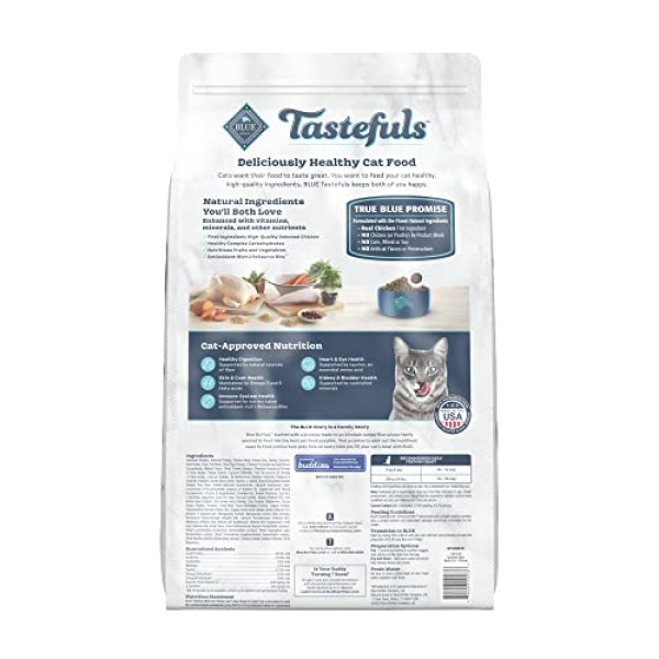 Blue Buffalo Tastefuls Multi Cat Natural Adult Dry Cat Food, Chicken and Turkey 15lb bag - Image 10