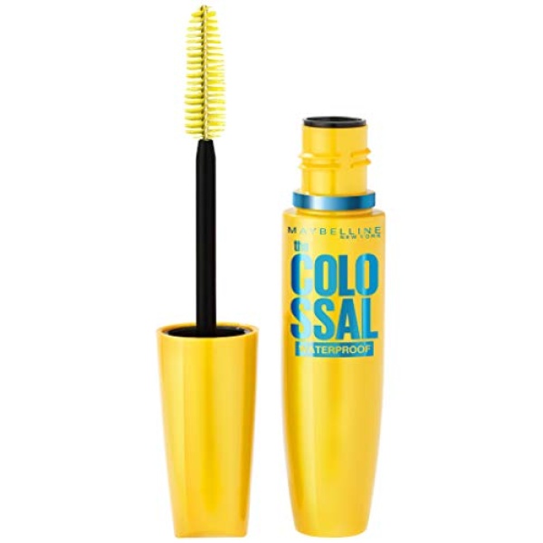 Maybelline New York Volum' Express Colossal Waterproof Mascara Makeup, Volumizing, Glam Black, 1 Count