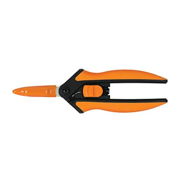 Fiskars Micro-Tip Pruning Snips - 6" Garden Shears with Sharp Precision-Ground Non-Coated Stainless Steel Blade - Gardening Tool Scissors with SoftGrip Handle - Image 9