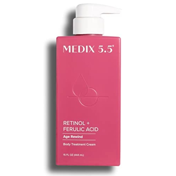 Medix Retinol Body Lotion - Firming Moisturizer for Crepey, Sagging, Sun Damaged Skin - 15 Fl Oz - Image 2