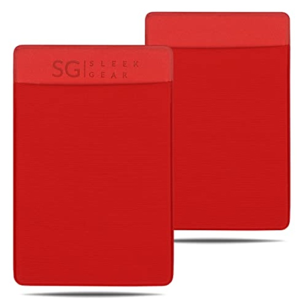 Sleek Gear Slim Wallet for Men & Women, Minimalist Wallet, Thin Wallet, Card Holder, Business Card Holder, Credit Card Wallet, ID Holder, Front Pocket Wallet with 2 Card Slots (Red) - Image 8