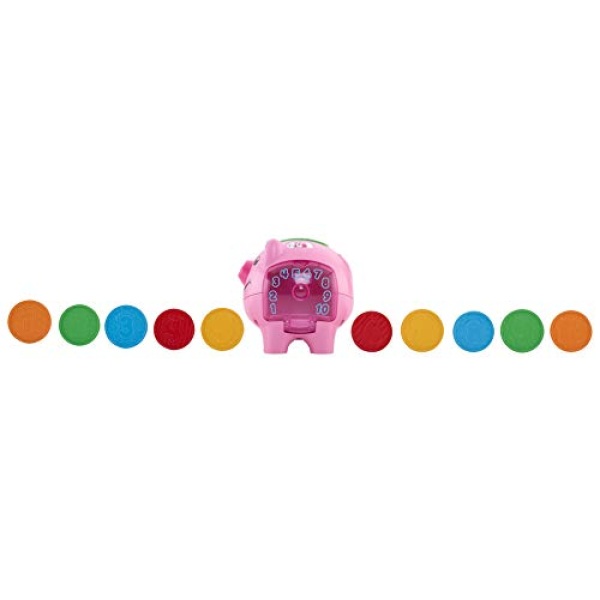 Fisher-Price Laugh & Learn Baby Learning Toy Smart Stages Piggy Bank With Songs Sounds And Phrases For Infant To Toddler Play [Amazon Exclusive] - Image 2