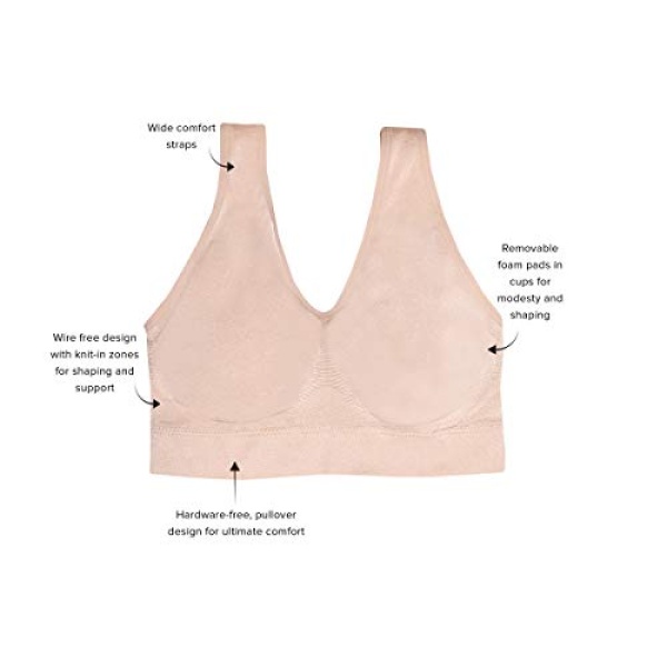 Wacoal womens Smooth Bralette Bra, Rose Dust, 36 US - Image 2