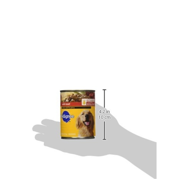 PEDIGREE CHOICE CUTS IN GRAVY Adult Canned Soft Wet Dog Food with Beef, 13.2 oz. Cans (Pack of 12) - Image 2