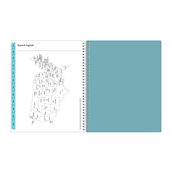 Blue Sky 2023-2024 Academic Year Teacher Weekly and Monthly Lesson Planner, 8.5" x 11", Flexible Cover, Wirebound, Dots (100330-A24) - Image 8