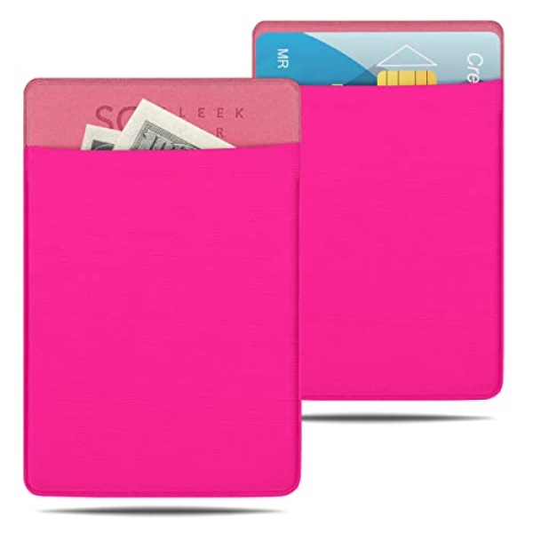 Sleek Gear Slim Wallet for Men & Women, Minimalist Wallet, Thin Wallet, Card Holder, Business Card Holder, Credit Card Wallet, ID Holder, Front Pocket Wallet with 2 Card Slots (Pink) - Image 6