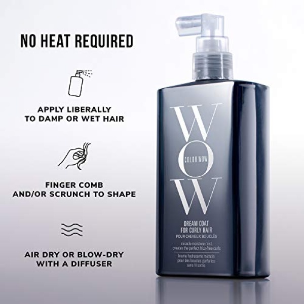 COLOR WOW Dream Coat for Curly Hair - Frizz-Free Curls Made Easy | Moisture-Boosting Spray, Curl-Enhancing Formula, Frizz-Fighting Power - Image 3